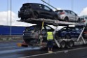 Schwerer LKW VU PKlemm A 4 Rich Olpe auf der Rodenkirchener Bruecke P216